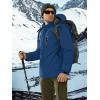 imageTACVASEN Mens Ski Snowboard Jacket Warm Winter Windproof Hiking Fishing Travel Fleece Lined Jacket Hooded with PocketsDenim Blue