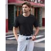 imageTACVASEN Mens TShirts Short Sleeve UPF50 Mositure Wicking Shirts Lightweight Cooling Crew Neck TshirtBlack