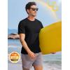 imageTACVASEN Mens TShirts Short Sleeve UPF50 Mositure Wicking Shirts Lightweight Cooling Crew Neck TshirtBlack