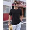 imageTACVASEN Mens TShirts Short Sleeve UPF50 Mositure Wicking Shirts Lightweight Cooling Crew Neck TshirtBlack