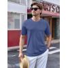 imageTACVASEN Mens TShirts Short Sleeve UPF50 Mositure Wicking Shirts Lightweight Cooling Crew Neck TshirtBluegray