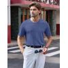 imageTACVASEN Mens TShirts Short Sleeve UPF50 Mositure Wicking Shirts Lightweight Cooling Crew Neck TshirtBluegray