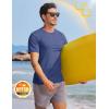 imageTACVASEN Mens TShirts Short Sleeve UPF50 Mositure Wicking Shirts Lightweight Cooling Crew Neck TshirtBluegray