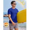 imageTACVASEN Mens TShirts Short Sleeve UPF50 Mositure Wicking Shirts Lightweight Cooling Crew Neck TshirtColor Blue