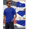 imageTACVASEN Mens TShirts Short Sleeve UPF50 Mositure Wicking Shirts Lightweight Cooling Crew Neck TshirtColor Blue