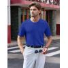 imageTACVASEN Mens TShirts Short Sleeve UPF50 Mositure Wicking Shirts Lightweight Cooling Crew Neck TshirtColor Blue