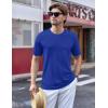 imageTACVASEN Mens TShirts Short Sleeve UPF50 Mositure Wicking Shirts Lightweight Cooling Crew Neck TshirtColor Blue