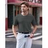 imageTACVASEN Mens TShirts Short Sleeve UPF50 Mositure Wicking Shirts Lightweight Cooling Crew Neck TshirtDark Grey