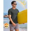 imageTACVASEN Mens TShirts Short Sleeve UPF50 Mositure Wicking Shirts Lightweight Cooling Crew Neck TshirtDark Grey