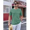 imageTACVASEN Mens TShirts Short Sleeve UPF50 Mositure Wicking Shirts Lightweight Cooling Crew Neck TshirtGraygreen