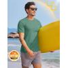 imageTACVASEN Mens TShirts Short Sleeve UPF50 Mositure Wicking Shirts Lightweight Cooling Crew Neck TshirtGraygreen
