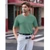 imageTACVASEN Mens TShirts Short Sleeve UPF50 Mositure Wicking Shirts Lightweight Cooling Crew Neck TshirtGraygreen