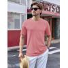 imageTACVASEN Mens TShirts Short Sleeve UPF50 Mositure Wicking Shirts Lightweight Cooling Crew Neck TshirtGraypink