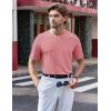 imageTACVASEN Mens TShirts Short Sleeve UPF50 Mositure Wicking Shirts Lightweight Cooling Crew Neck TshirtGraypink
