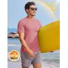 imageTACVASEN Mens TShirts Short Sleeve UPF50 Mositure Wicking Shirts Lightweight Cooling Crew Neck TshirtGraypink