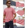 imageTACVASEN Mens TShirts Short Sleeve UPF50 Mositure Wicking Shirts Lightweight Cooling Crew Neck TshirtGraypink