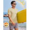 imageTACVASEN Mens TShirts Short Sleeve UPF50 Mositure Wicking Shirts Lightweight Cooling Crew Neck TshirtLight Apricot