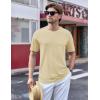 imageTACVASEN Mens TShirts Short Sleeve UPF50 Mositure Wicking Shirts Lightweight Cooling Crew Neck TshirtLight Apricot
