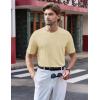 imageTACVASEN Mens TShirts Short Sleeve UPF50 Mositure Wicking Shirts Lightweight Cooling Crew Neck TshirtLight Apricot