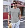 imageTACVASEN Mens TShirts Short Sleeve UPF50 Mositure Wicking Shirts Lightweight Cooling Crew Neck TshirtLight Grey