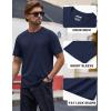 imageTACVASEN Mens TShirts Short Sleeve UPF50 Mositure Wicking Shirts Lightweight Cooling Crew Neck TshirtNavy