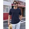 imageTACVASEN Mens TShirts Short Sleeve UPF50 Mositure Wicking Shirts Lightweight Cooling Crew Neck TshirtNavy