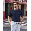 imageTACVASEN Mens TShirts Short Sleeve UPF50 Mositure Wicking Shirts Lightweight Cooling Crew Neck TshirtNavy