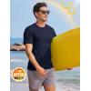 imageTACVASEN Mens TShirts Short Sleeve UPF50 Mositure Wicking Shirts Lightweight Cooling Crew Neck TshirtNavy