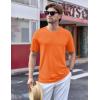 imageTACVASEN Mens TShirts Short Sleeve UPF50 Mositure Wicking Shirts Lightweight Cooling Crew Neck TshirtOrange