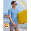 imageTACVASEN Mens TShirts Short Sleeve UPF50 Mositure Wicking Shirts Lightweight Cooling Crew Neck TshirtSky Blue
