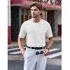 imageTACVASEN Mens TShirts Short Sleeve UPF50 Mositure Wicking Shirts Lightweight Cooling Crew Neck TshirtWhite