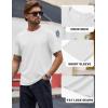 imageTACVASEN Mens TShirts Short Sleeve UPF50 Mositure Wicking Shirts Lightweight Cooling Crew Neck TshirtWhite
