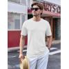 imageTACVASEN Mens TShirts Short Sleeve UPF50 Mositure Wicking Shirts Lightweight Cooling Crew Neck TshirtWhite