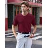 imageTACVASEN Mens TShirts Short Sleeve UPF50 Mositure Wicking Shirts Lightweight Cooling Crew Neck TshirtWine Red