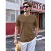 imageTACVASEN Mens TShirts Short Sleeve UPF50 Mositure Wicking Shirts Lightweight Cooling Crew Neck TshirtWolfbrown