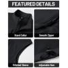imageTACVASEN Mens Windproof Lightweight Vest Waterproof with Pockets Softshell Sleeveless Fleece Jacket for Hiking GolfBlack