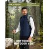 imageTACVASEN Mens Windproof Lightweight Vest Waterproof with Pockets Softshell Sleeveless Fleece Jacket for Hiking GolfNavy