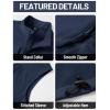 imageTACVASEN Mens Windproof Lightweight Vest Waterproof with Pockets Softshell Sleeveless Fleece Jacket for Hiking GolfNavy