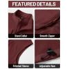 imageTACVASEN Mens Windproof Lightweight Vest Waterproof with Pockets Softshell Sleeveless Fleece Jacket for Hiking GolfWine Red