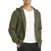 imageTACVASEN Mens Zip Up Hoodie Fleece Lined Hoodie Jacket Men Full Zip Sweatshirts Outdoor Thermal Athletic HoodiesArmy Green