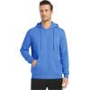 imageTACVASEN Mens Zip Up Hoodie Fleece Lined Hoodie Jacket Men Full Zip Sweatshirts Outdoor Thermal Athletic HoodiesAzure