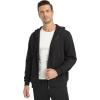 imageTACVASEN Mens Zip Up Hoodie Fleece Lined Hoodie Jacket Men Full Zip Sweatshirts Outdoor Thermal Athletic HoodiesBlack