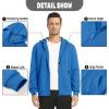 imageTACVASEN Mens Zip Up Hoodie Fleece Lined Hoodie Jacket Men Full Zip Sweatshirts Outdoor Thermal Athletic HoodiesBlue Green