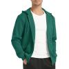 imageTACVASEN Mens Zip Up Hoodie Fleece Lined Hoodie Jacket Men Full Zip Sweatshirts Outdoor Thermal Athletic HoodiesE Green