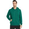 imageTACVASEN Mens Zip Up Hoodie Fleece Lined Hoodie Jacket Men Full Zip Sweatshirts Outdoor Thermal Athletic HoodiesE Green