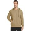 imageTACVASEN Mens Zip Up Hoodie Fleece Lined Hoodie Jacket Men Full Zip Sweatshirts Outdoor Thermal Athletic HoodiesKhaki
