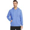 imageTACVASEN Mens Zip Up Hoodie Fleece Lined Hoodie Jacket Men Full Zip Sweatshirts Outdoor Thermal Athletic HoodiesLight Blue