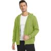 imageTACVASEN Mens Zip Up Hoodie Fleece Lined Hoodie Jacket Men Full Zip Sweatshirts Outdoor Thermal Athletic HoodiesOlive Green