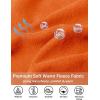 imageTACVASEN Mens Zip Up Hoodie Fleece Lined Hoodie Jacket Men Full Zip Sweatshirts Outdoor Thermal Athletic HoodiesOrange
