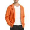 imageTACVASEN Mens Zip Up Hoodie Fleece Lined Hoodie Jacket Men Full Zip Sweatshirts Outdoor Thermal Athletic HoodiesOrange